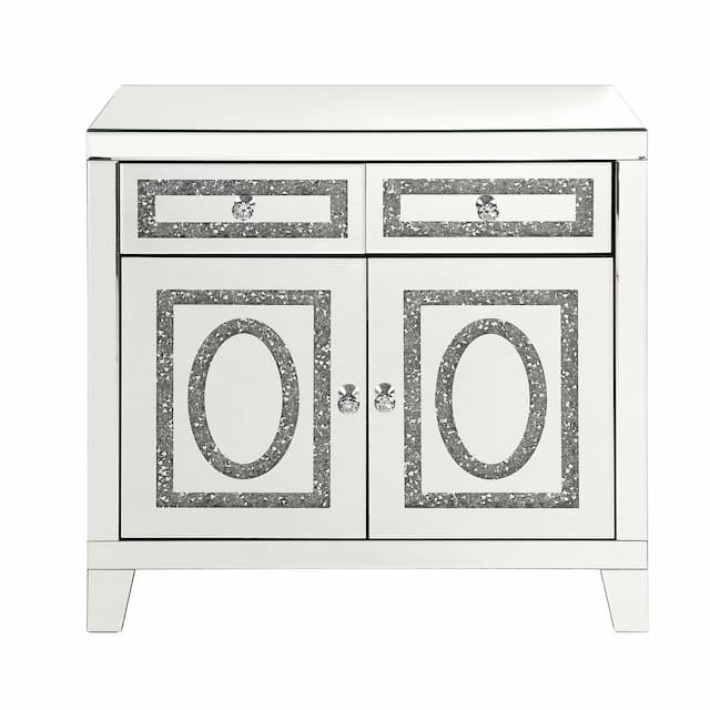 Noralie Mirrored & Faux Diamonds Cabinet