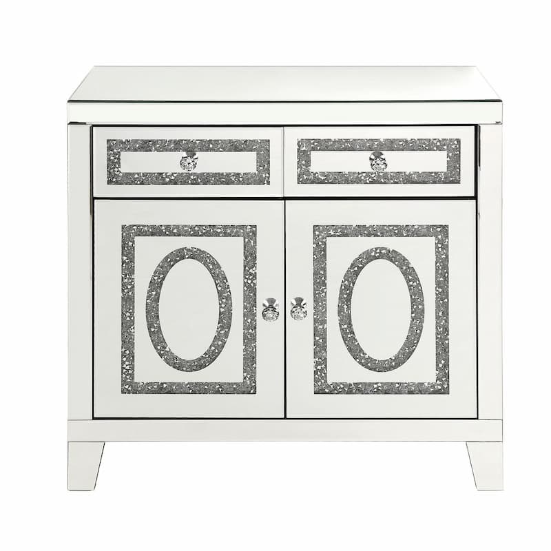 Noralie Mirrored & Faux Diamonds Cabinet