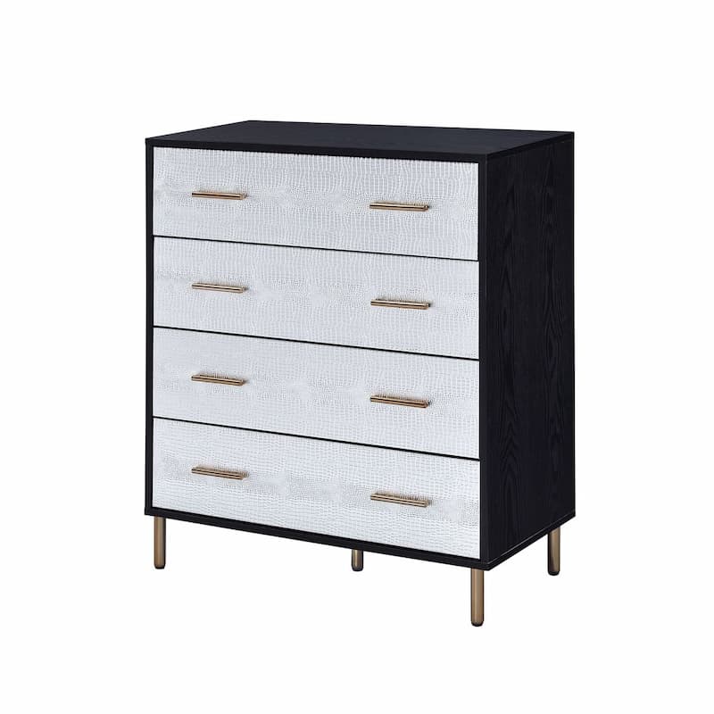 Myles Black, Silver & Gold Finish Chest