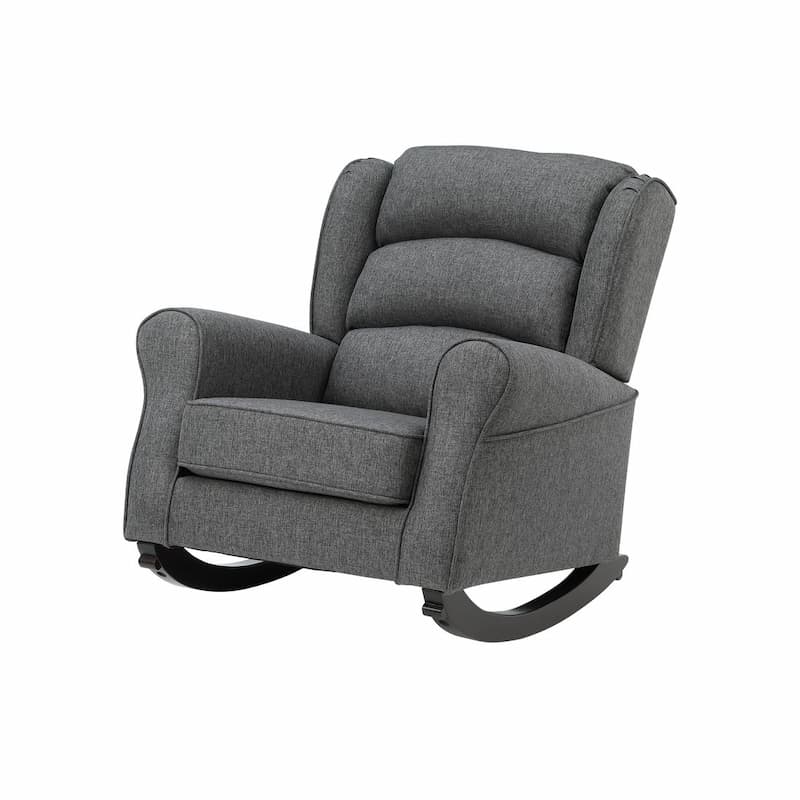 Fabien Gray Fabric Rocking Chair