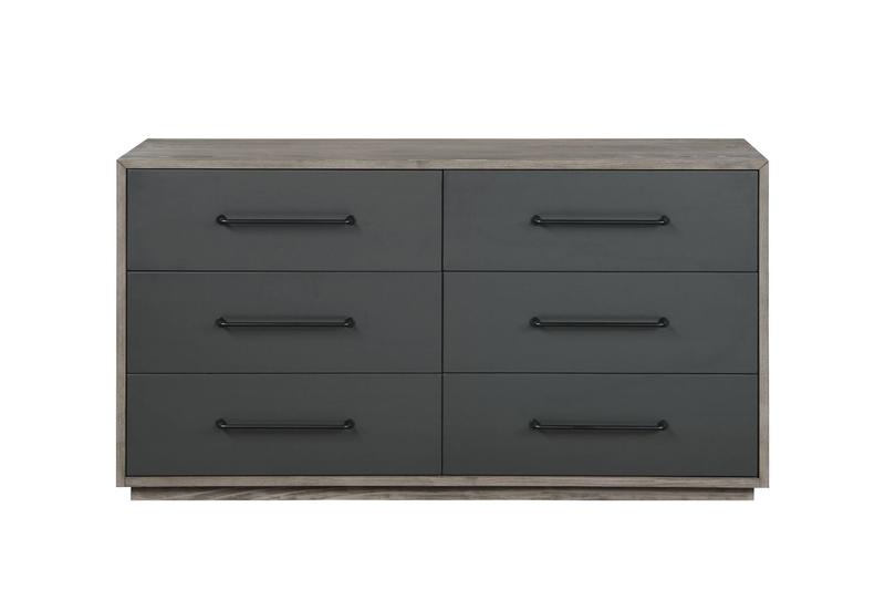 Estevon Gray Oak Finish Dresser