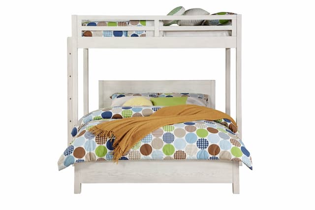 Celerina Weathered White Finish Twin Loft Bed
