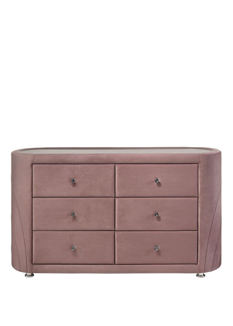 Salonia Pink Velvet Dresser
