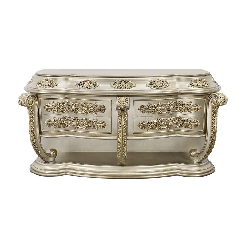 Danae Champagne & Gold Finish Dresser