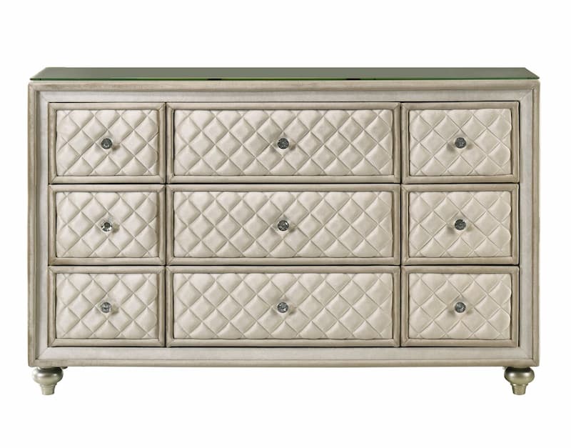 Lucienne Beige Velvet Dresser