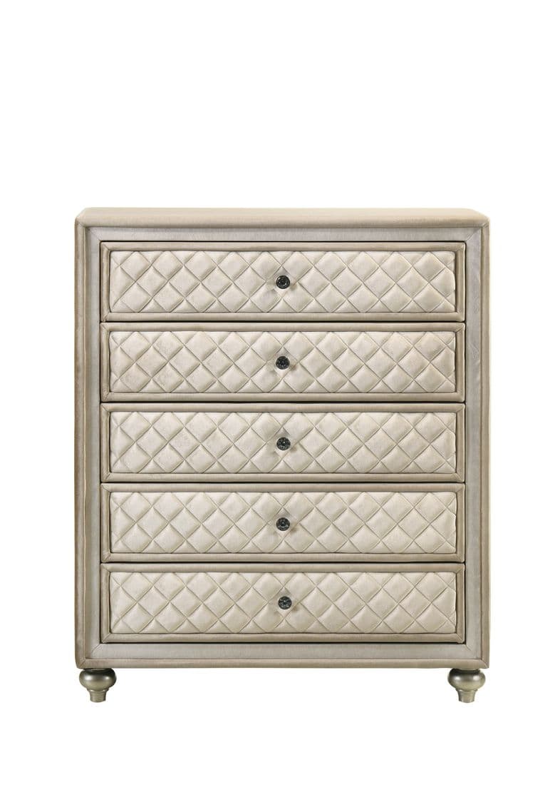 Lucienne Beige Velvet Chest