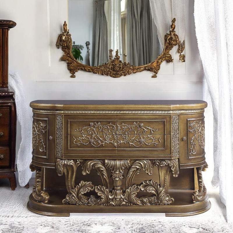 Constantine Brown & Gold Finish Server