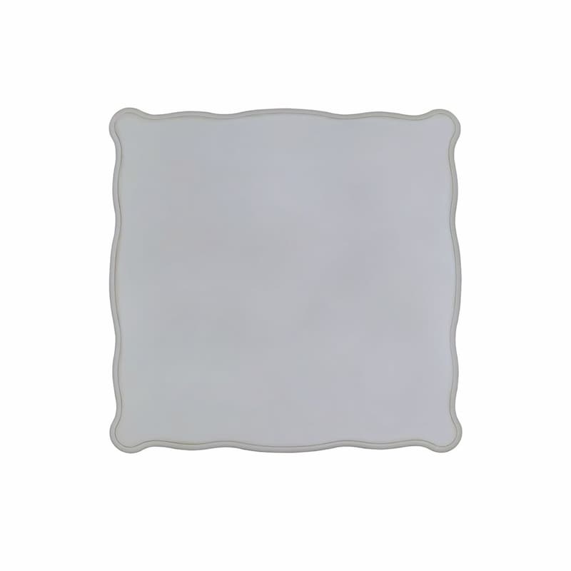Vendome Antique Pearl Finish Square Coffee Table