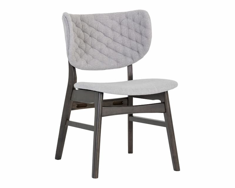 Petra Dining Chair - Rustic Grey - Light Grey (Set of 2)