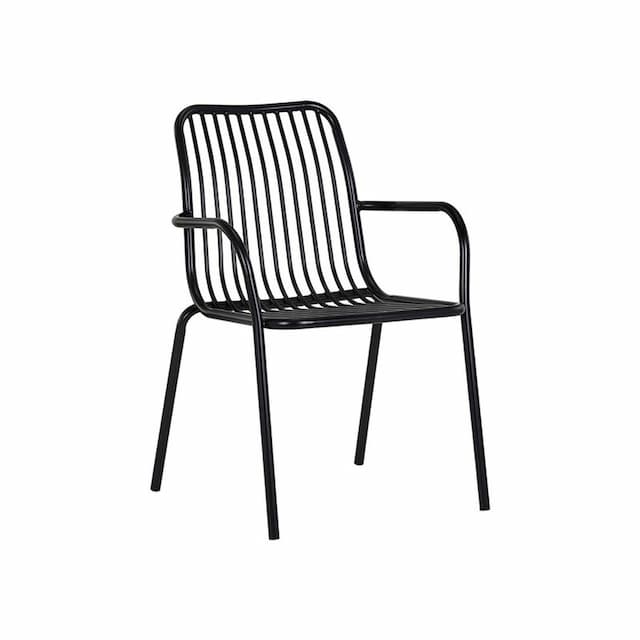 Cypress Outdoor Dining Chair - Black (Set of 2)