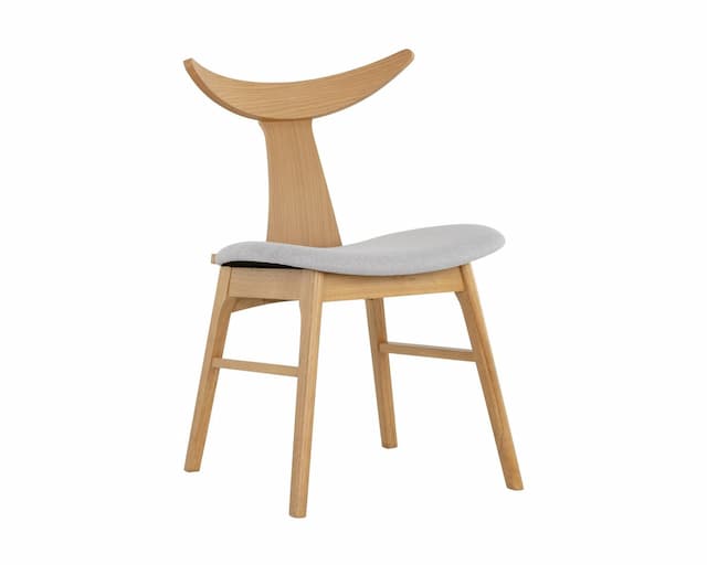 Jaxton Dining Chair - Natural - Light Grey (Set of 2)