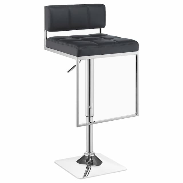 Alameda Adjustable Bar Stool Chrome and Grey