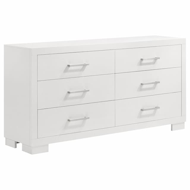 Jessica 6-drawer Dresser Cream White
