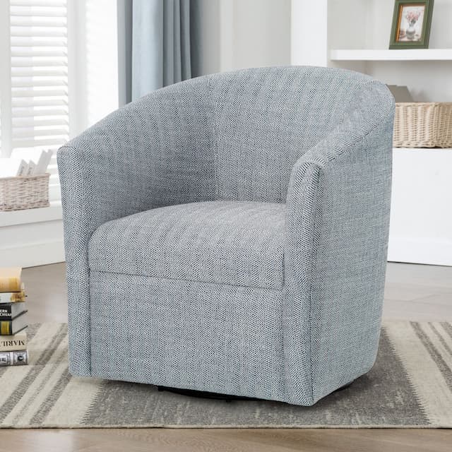 Lynton Swivel Chair - Indigo