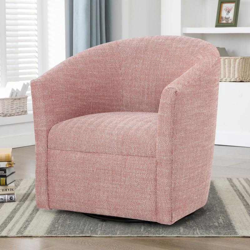 Lynton Swivel Chair - Henna