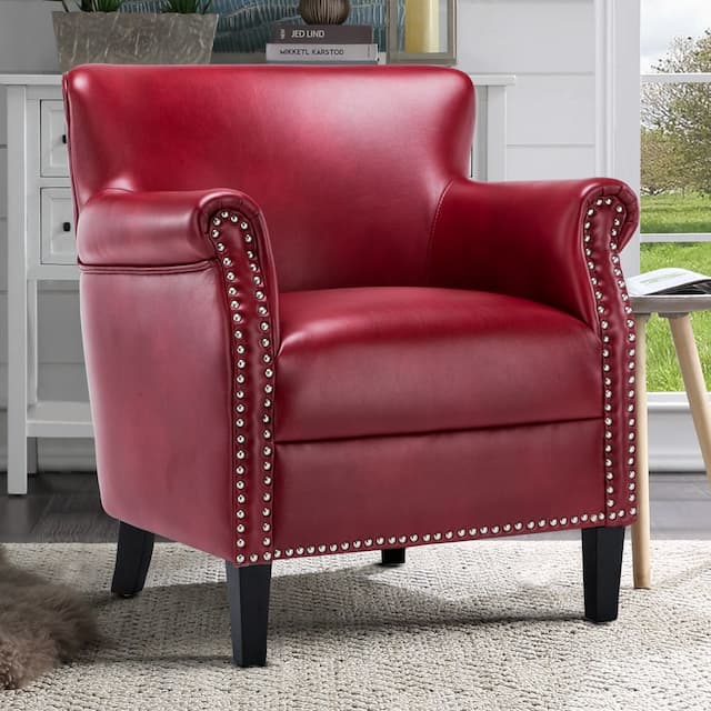 Holly Red Club Chair