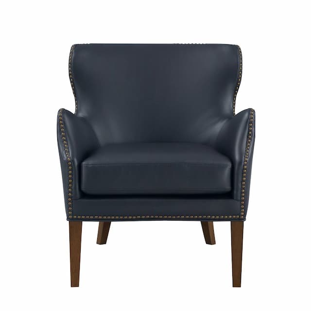 Dallas Midnight Blue High Leg Slope Arm Chair