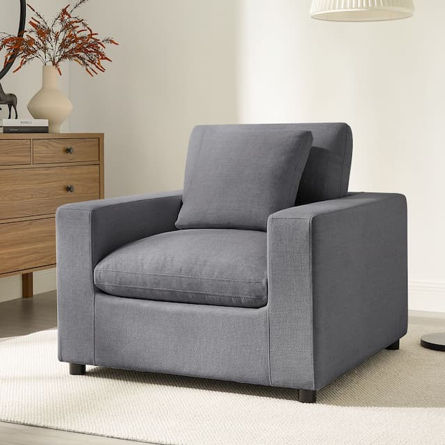 Casella Modern Armchair - Charcoal