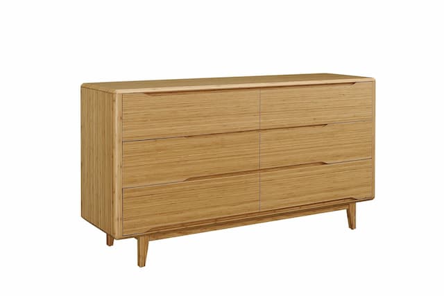 Currant Six Drawer Double Dresser, Caramelized