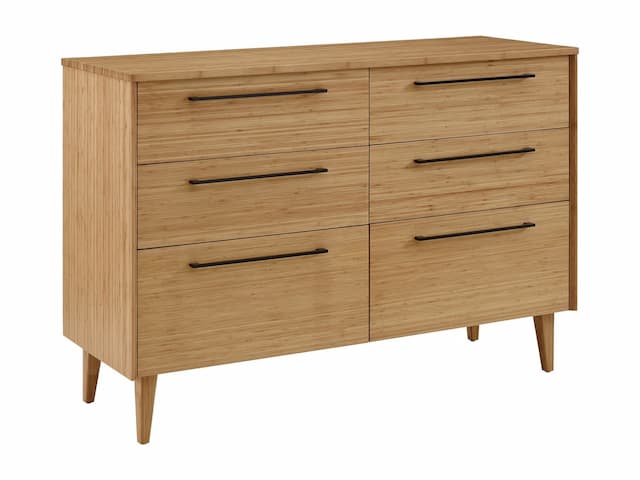 Sienna Six Drawer Double Dresser, Caramelized