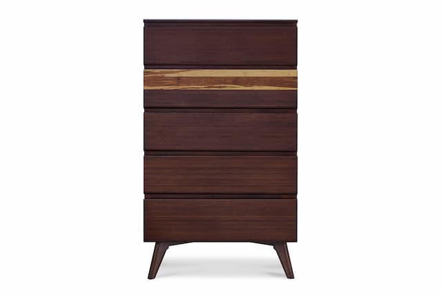 Azara Five Drawer High Chest, Sable