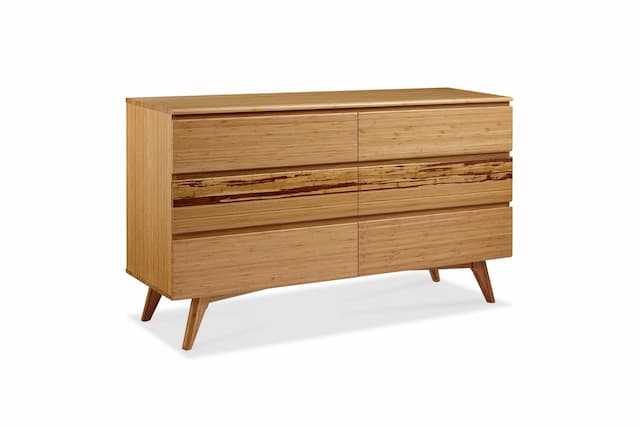 Azara Six Drawer Double Dresser, Caramelized