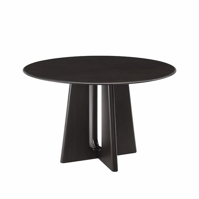 Luna 48” Round Table, Caviar