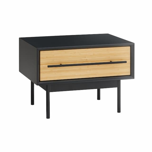 Santa Cruz 1 Drawer Nightstand, Wheat