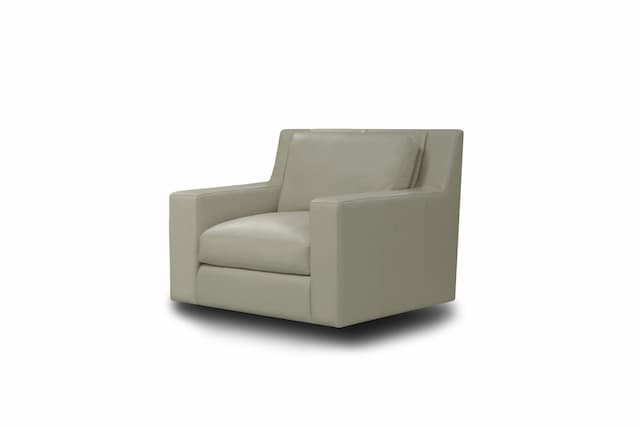 Montreal 40" Wide Upholstered Swivel Chair, Boca Linen