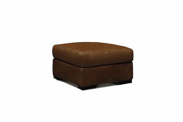 Vancouver 30" Wide Upholstered Ottoman, Portofino Cinnamon