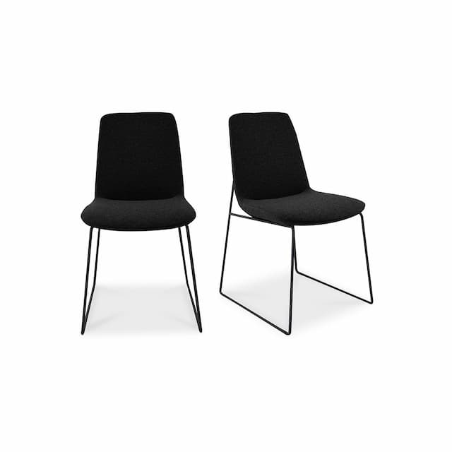 RUTH DINING CHAIR BLACK-SET OF TWO