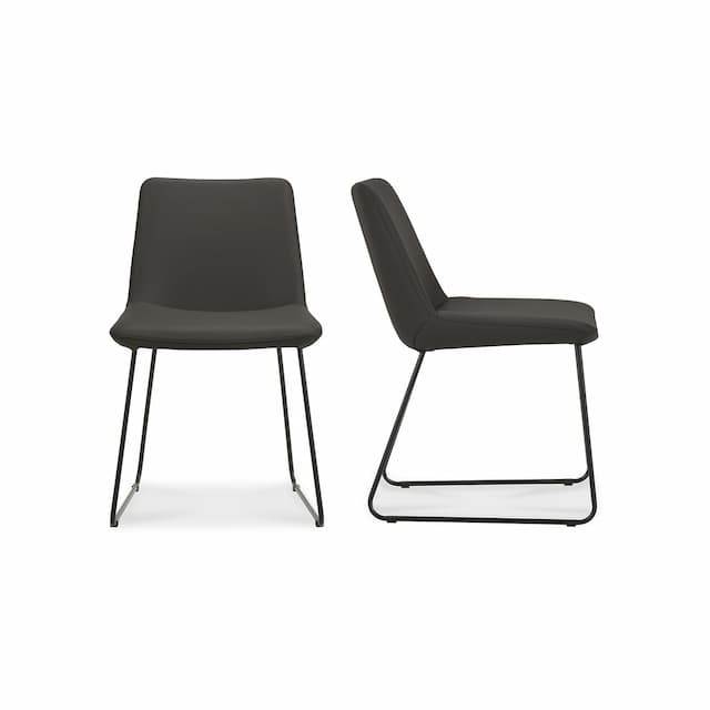 VILLA DINING CHAIR BLACK-SET OF TWO