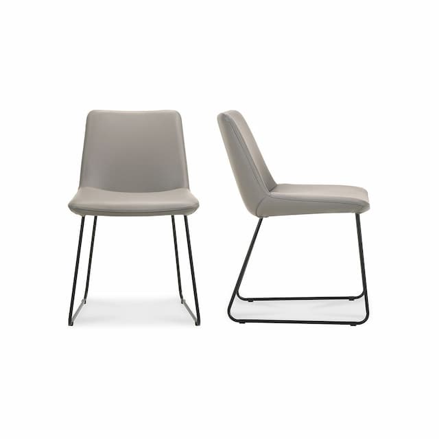 VILLA DINING CHAIR GREY-SET OF TWO