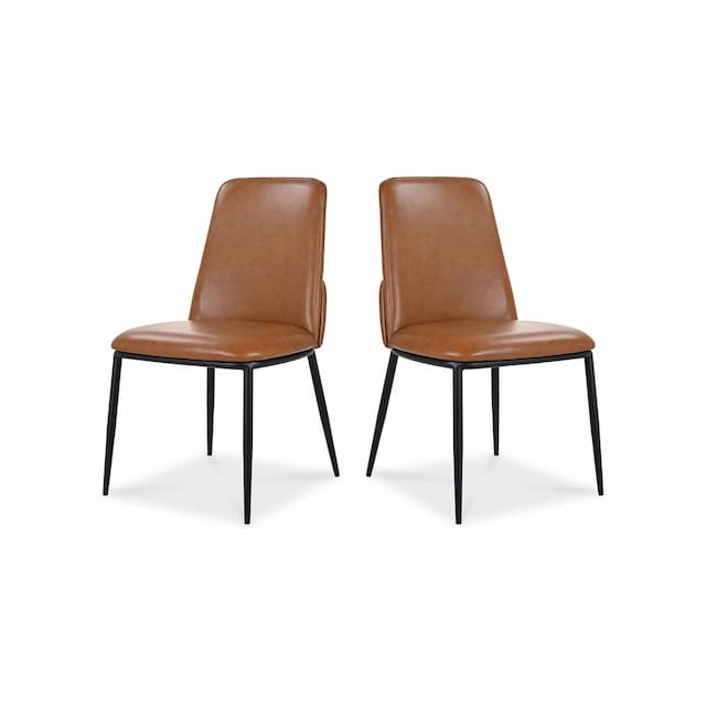 DOUGLAS DINING CHAIR BROWN-SET OF TWO