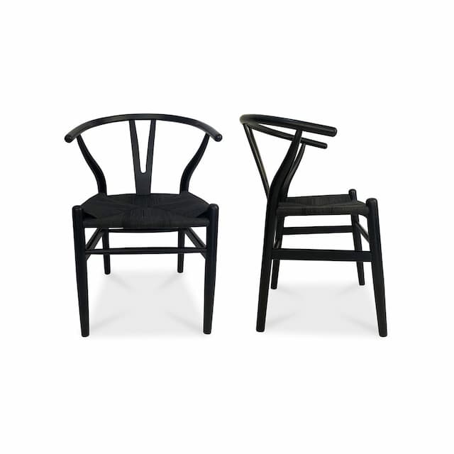 VENTANA DINING CHAIR BLACK-SET OF TWO