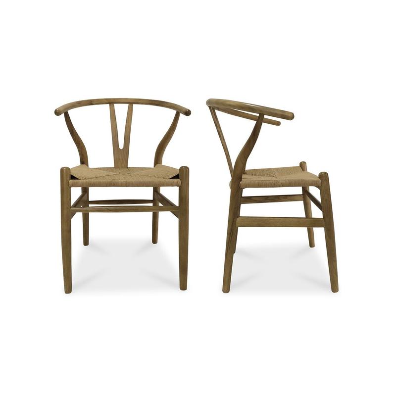 VENTANA DINING CHAIR NATURAL-SET OF TWO