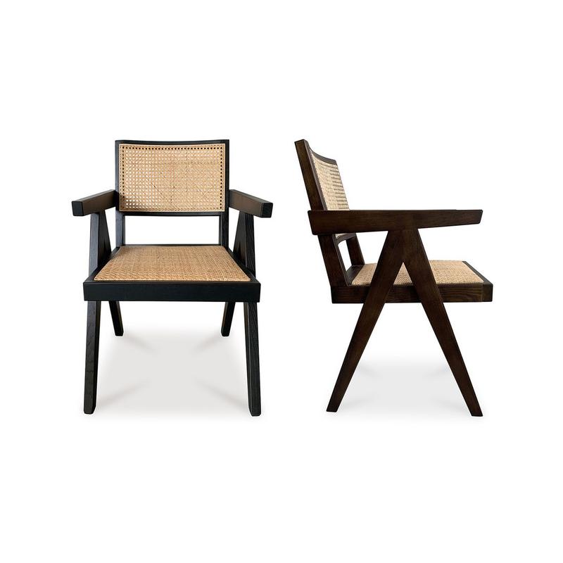 TAKASHI CHAIR DARK BROWN-SET OF TWO