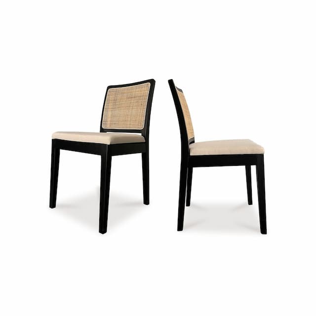 ORVILLE DINING CHAIR BLACK-SET OF TWO
