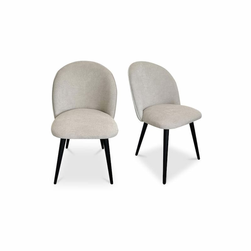 CLARISSA DINING CHAIR LIGHT GREY-SET OF TWO