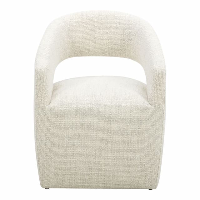 BARROW PERFORMANCE FABRIC ROLLING DINING CHAIR