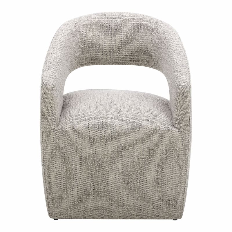 BARROW PERFORMANCE FABRIC ROLLING DINING CHAIR