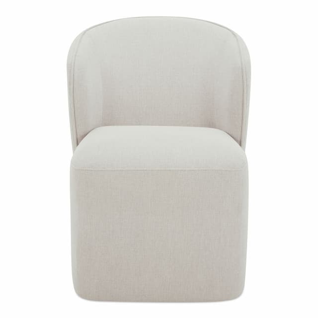 LARSON ROLLING DINING CHAIR PERFORMANCE FABRIC