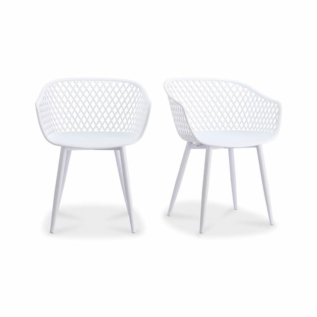 PIAZZA OUTDOOR CHAIR WHITE-SET OF TWO