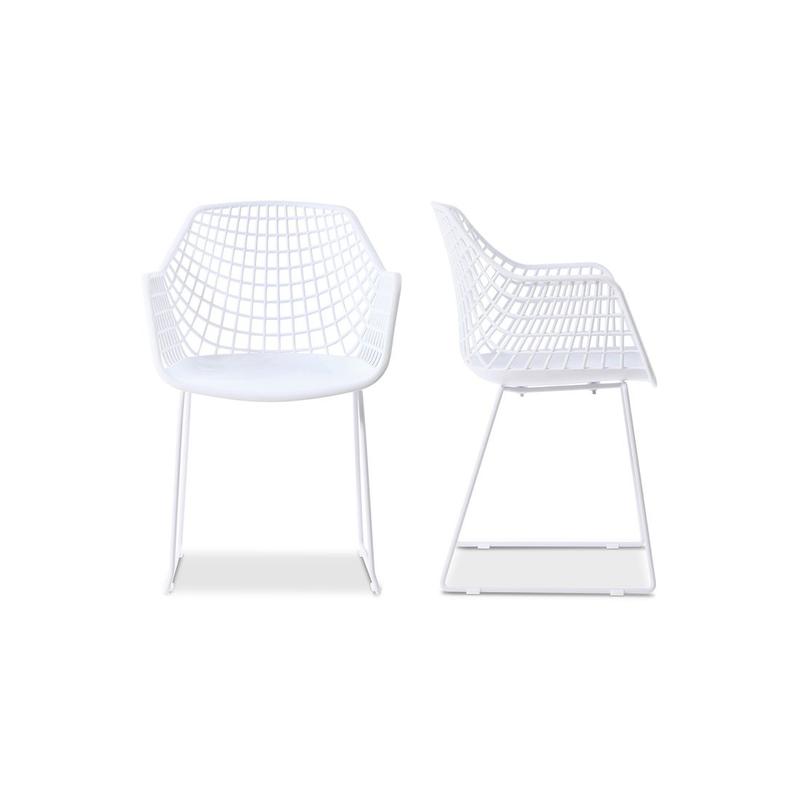 HONOLULU CHAIR WHITE-SET OF TWO