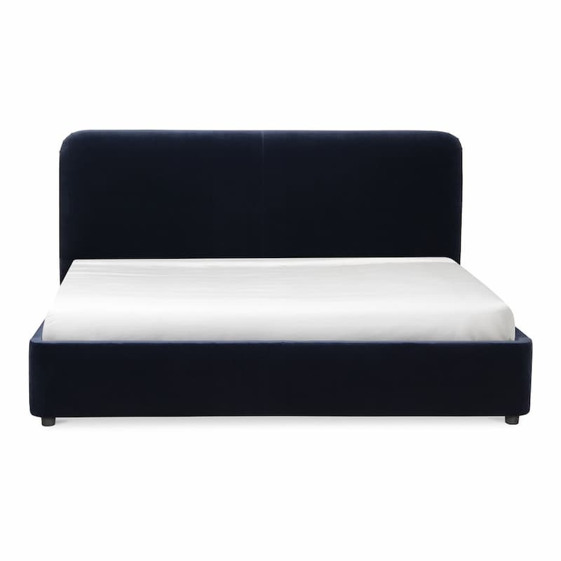 Samara King Bed Blue Velvet