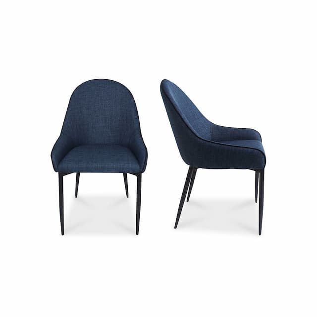 LAPIS DINING CHAIR DARK BLUE-SET OF TWO