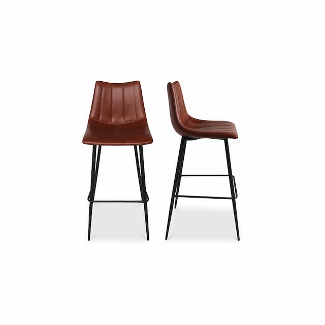 ALIBI BARSTOOL BROWN-SET OF TWO