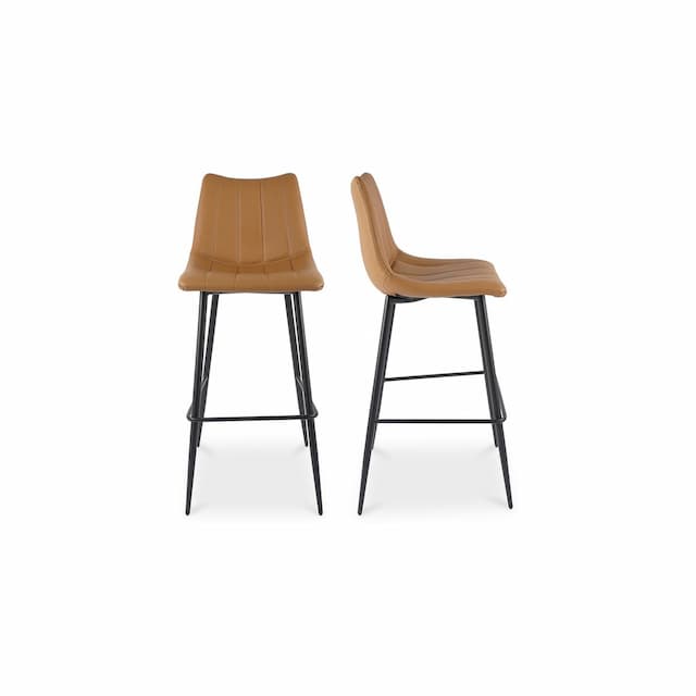 ALIBI BARSTOOL TAN-SET OF TWO