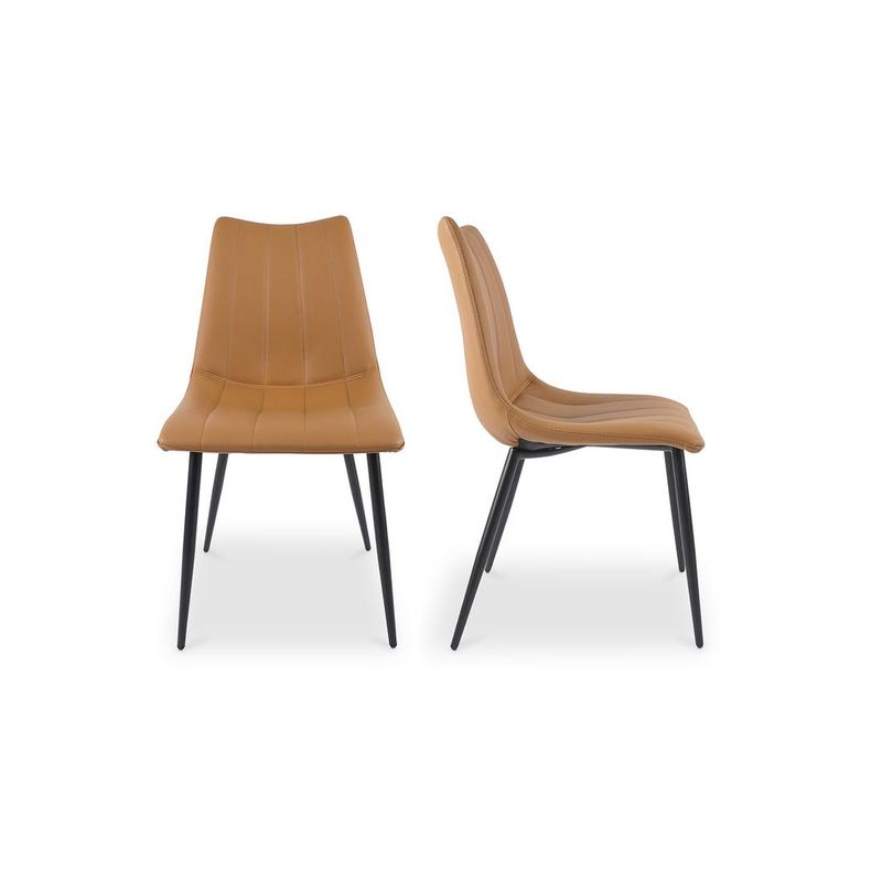 ALIBI DINING CHAIR TAN-SET OF TWO