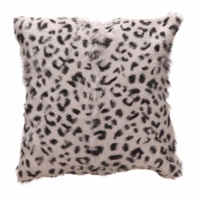 SPOTTED GOAT FUR PILLOW